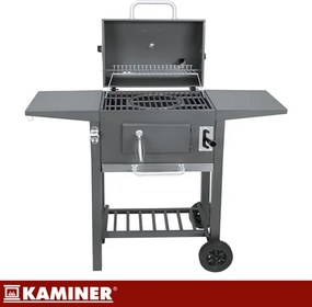 Grătar de grădină cu grătar din fontă și accesorii