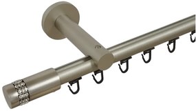 Galerie SIMPLA PRINDERE PERETE TEAVA PROFIL 19 MM -XANTOS- CROM MAT (Alege marime: 280 cm)