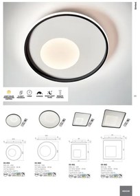 Plafonieră LED dimabilă Redo 05-959 SINTESI LED/45W/230V 3000-6000K + telecomandă