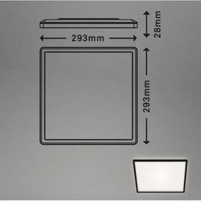 Plafonieră LED SLIM LED/18W/230V Briloner 7156-415