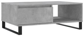 vidaXL Masă de cafea, gri beton, 90x60x35 cm, lemn compozit