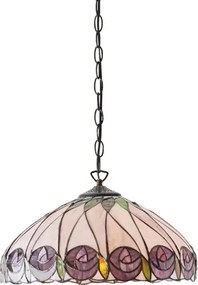 Endon 64176 - Lustră pe lanț Tiffany HUTCHINSON 1xE27/60W/230V Ø 40 cm