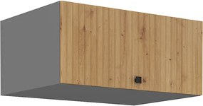 Dulap superior de bucătărie Avantoe 80 NAGU 36 1F (Stejar artisan + Antracit). 1049641