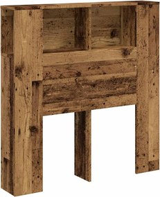 vidaXL Tăblie pat cu dulap, lemn vechi 100x18,5x102,5 cm lemn prelucrat