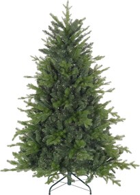 HOMCOM Brad de Crăciun Artificial cu 1309 Crengi, Pliabil cu Bază Metalică, Ø105x150 cm, Verde | Aosom Romania