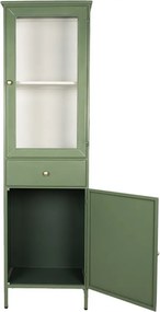 Dulap înalt din metal, verde, 54x42x184 cm, „Merville”