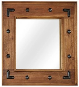 Oglinda, lemn masiv de salcam, 50 x 50 cm 1, 50 x 50 cm