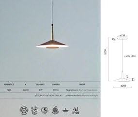 Pendul LED design tehnic ORION MA-7305