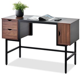 Masă PC Laft (nuc închis + negru). 1109773