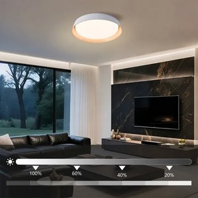Brilagi ORINO - plafonieră LED dimabilă, 54W/230V, 3000-6000K, alb, Ø43 cm, cu telecomandă
