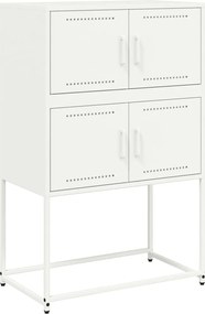 vidaXL Dulap, alb, 68,5x38,5x107 cm, oțel