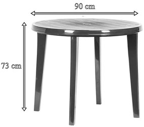 Julisa 4+1 set de mobilier de grădină cappuccino