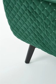 Fotoliu tapitat Marvel Velvet verde – H103 cm