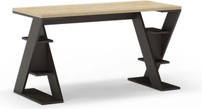 Birou cu blat cu aspect de lemn de stejar 60x137 cm Butterfly – Marckeric