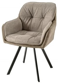 Scaun modern pivotant Lounger Vintage taupe