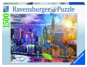 PUZZLE 4 ANOTIMPURI NEW YORK, 1500 PIESE - RAVENSBURGER (RVSPA16008)