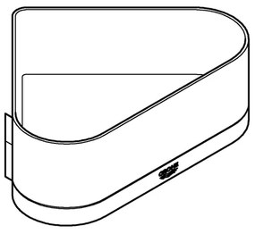 GROHE 41038000 - Tavă de duș de colț SELECTION crom lucios