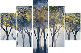 Tablou cerbul în pădure (150x105 cm)
