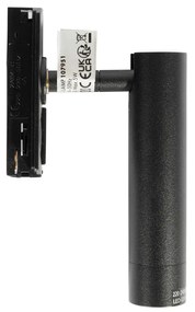 Spotlight modern negru pentru sistem de șină monofazat - Iconic Ivy