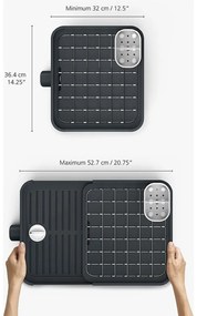 Suport ajustabil pentru scurs vase Joseph Joseph Extend, gri