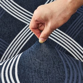 Husă elastică pentru fotoliu 4Home Elegant albastru , 90-140 cm + față de pernă gratis, 90-140 cm