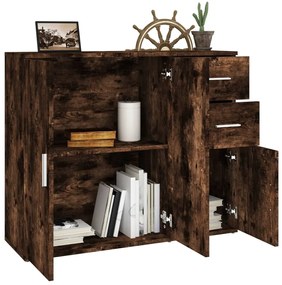 Servanta, stejar fumuriu, 91x29,5x75 cm, lemn prelucrat