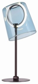 Veioza moderna LED 2700K, sticla, albastru, Zula