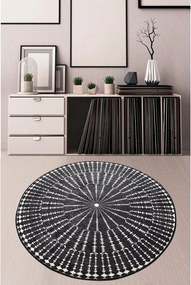 Covor BUIO DJT CAP, 140x140 cm, forma rotunda, tesatura de catifea/pol