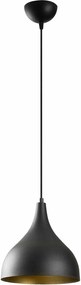 Lustra SAGLAM 3760, negru, metal, 26x40-126 cm