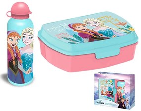 Disney Regatul de gheață Enchanted cutie pentru sandwich + set sticlă de aluminiu