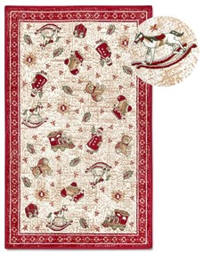 Covor roșu din amestec de bumbac 50x80 cm cu model de Crăciun Toy's Delight Red Christmas – Villeroy&amp;Boch