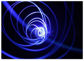 Tablou cu spirale albastre (70x50 cm)