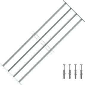 vidaXL Grilaj de siguranță pentru ferestre cu 4 bare transversale 1000-1500mm