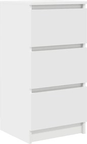 vidaXL Bufetă albă 37,5x35x76 cm din lemn prelucrat