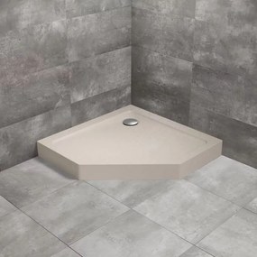 Cadita dus pentagonala Radaway Doros PT Compact Stone 100x100 cm acril casmir
