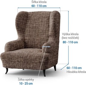 Gaico Huse bielastice VITTORIA maro fotoliu clasic (l. 60 - 110 cm)