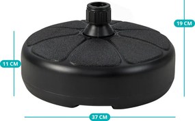 Bază pentru umbrelă umplută cu apă sau nisip