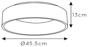 Plafonieră LED Lucide 46100/32/30 TALOWE LED/30W/230V negru