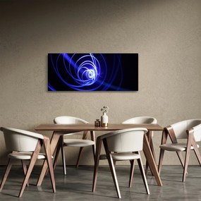 Tablou cu spirale albastre (120x50 cm)