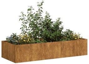 vidaXL Jardinieră Rusty 200x80x40 cm Oțel pentru intemperii
