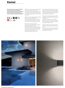 Redo 90375 - Aplică de perete LED pentru exterior KAMAL LED/6W/230V 3000K IP54 albă