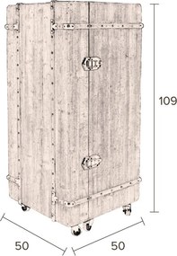 Dulap vinotecă din lemn Dutchbone Lico