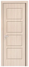 Usa Interior din MDF Novo Doors ND82, Cadru din Lemn Masiv, KIT COMPLET, Toc , Manere si balamale incluse (Culoare: Gri deschis, Dimensiune: 80 cm,