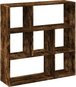 vidaXL Bibliotecă/separator cameră stejar fumuriu 102x29x103,5 cm lemn