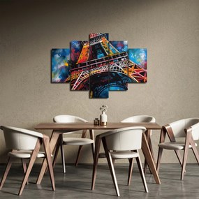 Tablou - Pictură a Turnului Eiffel II. (150x105 cm)