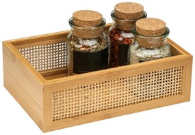 Organizator baie din bambus Wenko Allegre, 22 x 7 cm