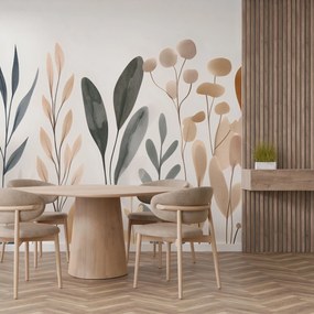 Fototapet - Plante minimaliste pământești I. (147x102 cm)