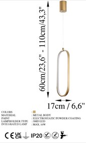 Lustră aurie LED Can – Opviq lights