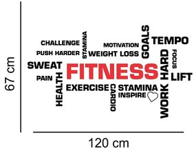 Sticker perete Fitness