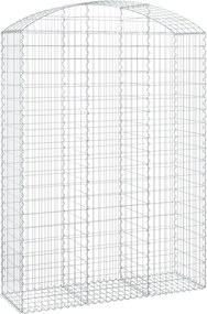 vidaXL Coș gabion arcuit, 150x50x200/220 cm, fier galvanizat